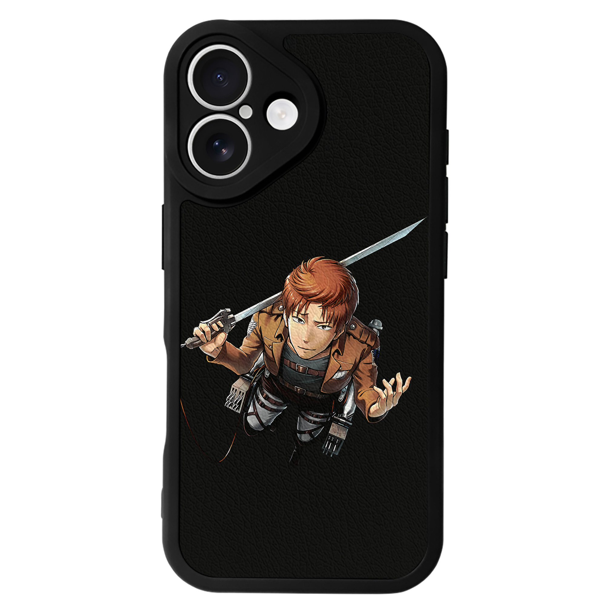 （画像用） 進撃の巨人 Attack on Titan 【iPhone 16シリーズ対応】シリコンスマホケース（レザー調） 材質：シリコン